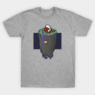 Floating Lo-Poly 3D Minimalist Island T-Shirt